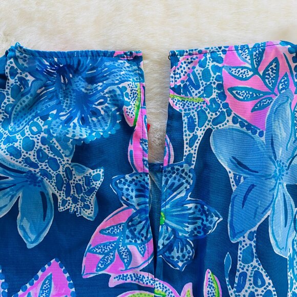 NEW with TAGS Lilly Pulitzer Bernadette Top in Macaw Blue size XXS MSRP $128 - Picture 7 of 13